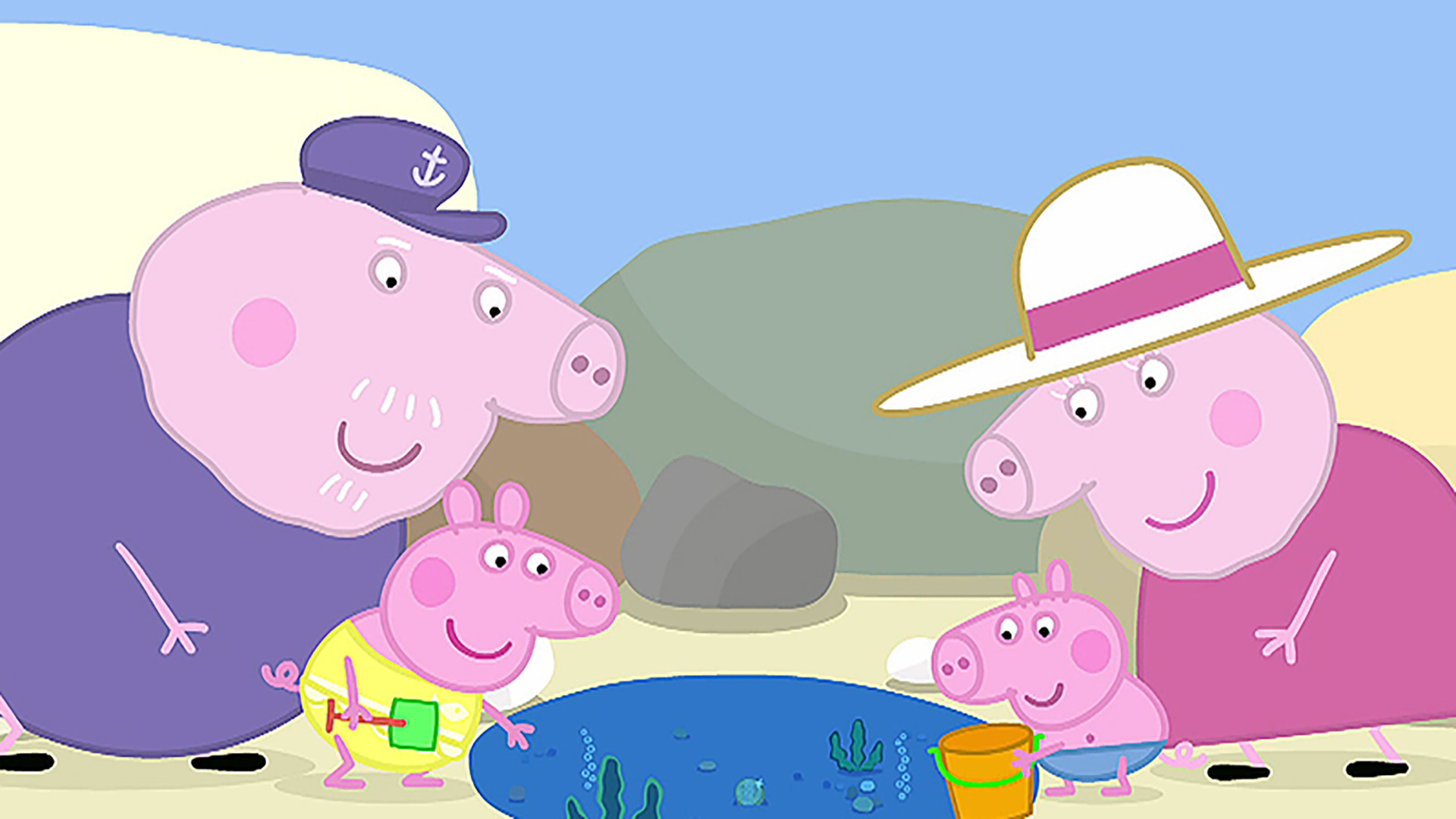 Watch Peppa Pig Season 2 Episode 2 Peppa Pig Rock Pools/Mr. Scarecrow/Windy Autumn Day