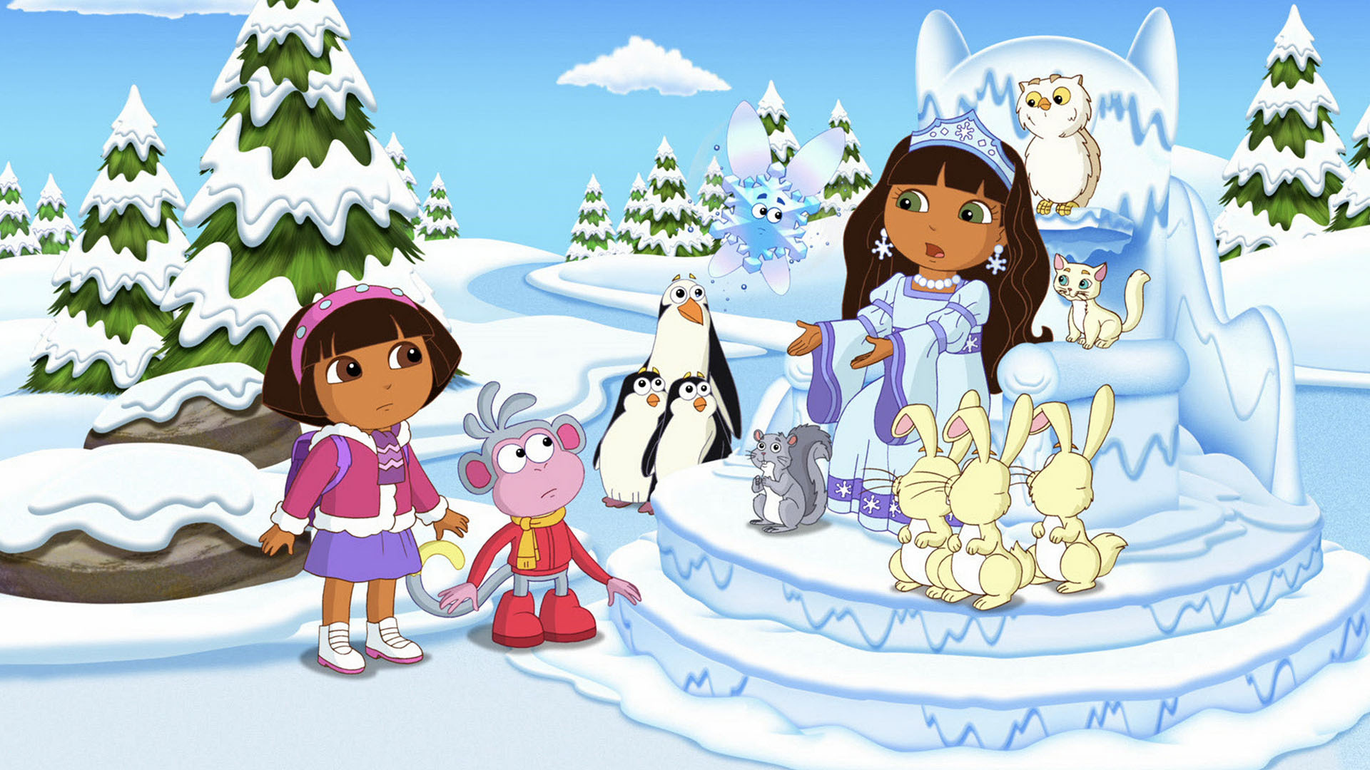 dora ice skating doll