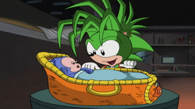 Sonic Underground : Three Hedgehogs and a Baby'