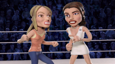 Celebrity Deathmatch : Jessica Simpson vs Nick Lachey, 50 Cent vs The Game, Hilary Duff vs Lindsay Lohan'