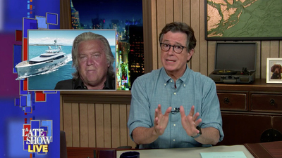 The Late Show with Stephen Colbert : Steve Bannon's Sham Border Wall Charity Tried Raising Money Off Of Stephen Colbert's Good Name'