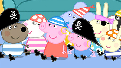 Peppa Pig : Danny's Pirate Party/The Train Ride/Teddy Playgroup/A Trip to the Moon/Numbers'