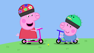 Peppa Pig : Parachute Jump/Miss Rabbit's Taxi/Playing Pretend/Scooters/George's Racing Car'