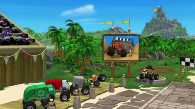 Blaze y Los Monster Machines : El duelo de la Isla Dragón'