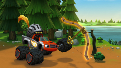 Blaze y Los Monster Machines : Una carrera de caballeros'