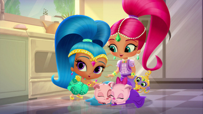 Shimmer y Shine : Una carrera de cerdos'