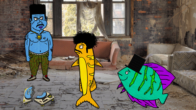 Vinny and The Colonel : The Fish Meet Manzini the Genie'