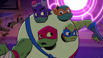Rise of the Teenage Mutant Ninja Turtles : Stuck on You/Al Be Back'