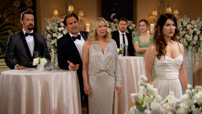 The Bold and the Beautiful : Chaos ensues at the reception at the Forrester Mansion.'