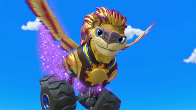 Blaze y Los Monster Machines : El león volador'