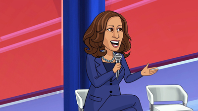 Our Cartoon President : La signora Vice-Presidente'