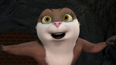 Les Pingouins de Madagascar : L'instinct sauvage de la loutre / Chat errant'