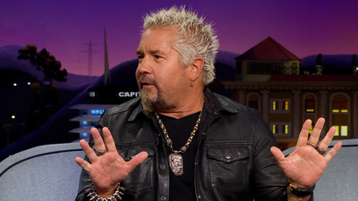 The Late Late Show with James Corden : Guy Fieri On How To Simultaneously Eat & Critique Food'