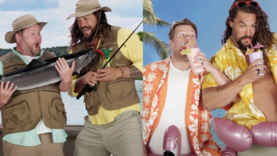 The Late Late Show with James Corden : Jason Momoa & James Make a Summer Montage'