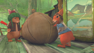 Peter Rabbit : El cuento del asalto de las bellotas / El cuento de la cama rota'