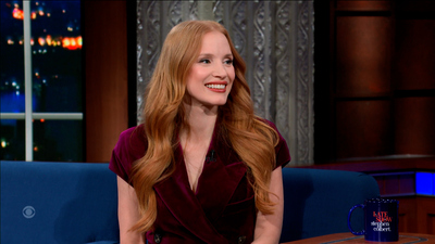 The Late Show with Stephen Colbert : 1/31/23 (Jessica Chastain, Jay Shetty)'
