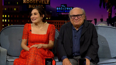 The Late Late Show with James Corden : 1/17/23 (Danny DeVito, Lucy DeVito, Madison Cunningham)'