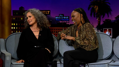 The Late Late Show with James Corden : 1/24/23 (Andie MacDowell, Billy Porter, Stacey Ryan)'