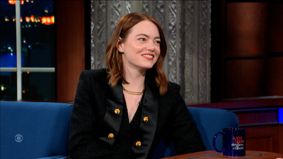 The Late Show with Stephen Colbert : 1/30/24 (Emma Stone, Jaime Harrison)'