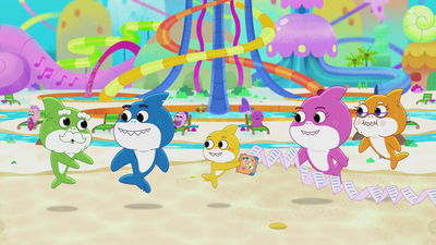 Baby Sharks große Show : Familie Shark macht Urlaub / Die verlorene Fernbedienung'