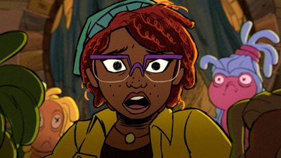 Tales of the Teenage Mutant Ninja Turtles : Splinter and April Fight a Goldfish'
