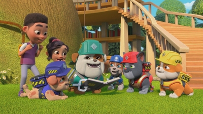 Rubble & Crew : The Crew Builds A Library Tea Shop/The Crew Builds A Dance Floor'