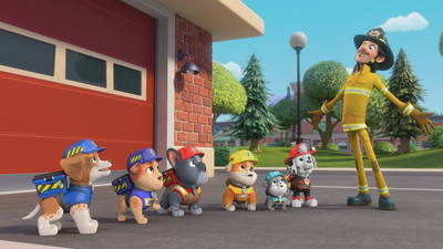 Rubble & Crew : The Crew and Marshall Build A Fire Station'