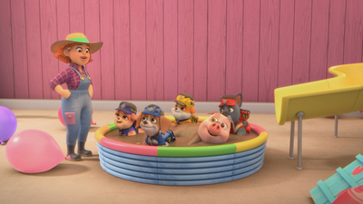Rubble & Crew : The Crew Builds A Pig Barn/The Crew Builds A Giant Runway'