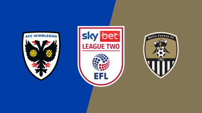 English Football League : AFC Wimbledon vs. Notts County'