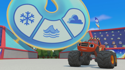 Blaze and the Monster Machines : Snow, Sea, Sky Race'