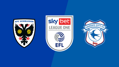 English Football League : AFC Wimbledon vs. Cardiff City'