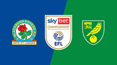 English Football League : Blackburn Rovers vs. Norwich City'