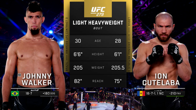 UFC : 279: Johnny Walker vs. Ion Cutelaba Main Card'