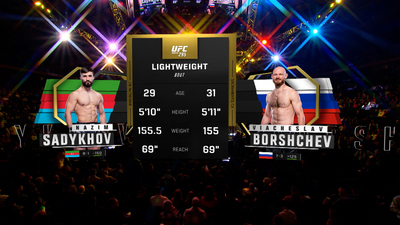 UFC : 295: Nazim Sadykhov vs. Viacheslav Borshchev Prelims'