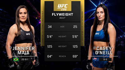 UFC : 286: Jennifer Maia vs. Casey O'Neill Main Card'
