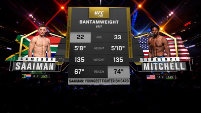 UFC : 290: Cameron Saaiman vs. Terrence Mitchell Prelims'