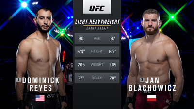 UFC : 253: Dominick Reyes vs. Jan Blachowicz Main Card'