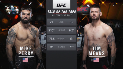 UFC : 255: Mike Perry vs. Tim Means Main Card'