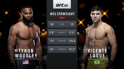 UFC : 260: Tyron Woodley vs. Vicente Luque Main Card'