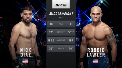 UFC : 266: Nick Diaz vs. Robbie Lawler Main Card'