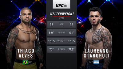 UFC 2010s : UFC 237: Thiago Alves vs. Laureano Staropoli'