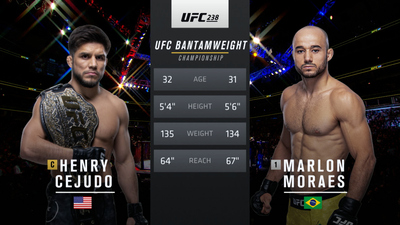 UFC 2010s : UFC 238: Henry Cejudo vs. Marlon Moraes'