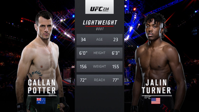 UFC 2010s : UFC 234: Callan Potter vs. Jalin Turner'