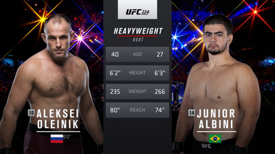 UFC 2010s : UFC 224: Aleksei Oleinik vs. Junior Albini'
