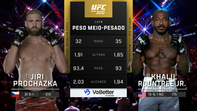 UFC (Português) : 320: Jiří Procházka vs. Khalil Rountree Jr. Main Card (Português)'