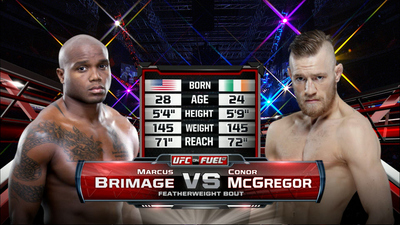 UFC Fight Night : Marcus Brimage vs. Conor McGregor'