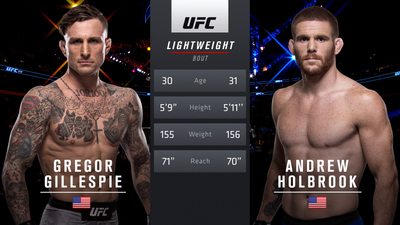 UFC 2010s : UFC 210: Gregor Gillespie vs. Andrew Holbrook'