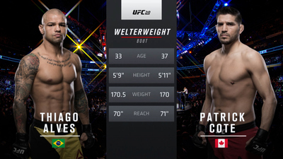 UFC 2010s : UFC 210: Thiago Alves vs. Patrick Cote'