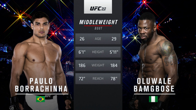 UFC 2010s : UFC 212: Paulo Costa vs. Oluwale Bamgbose'