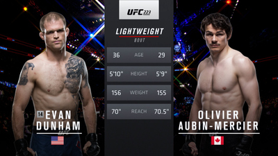 UFC 2010s : UFC 223: Evan Dunham vs. Olivier Aubin-Mercier'